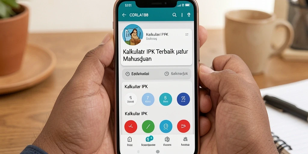 Tampilan antarmuka aplikasi CORLA188 untuk Kalkulator IPK yang intuitif.