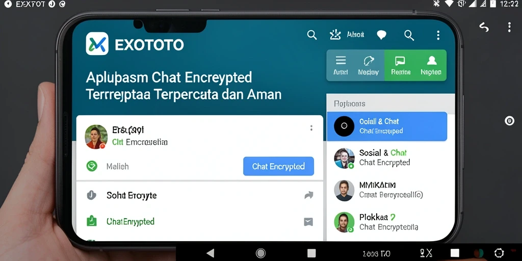 Antarmuka EXOTOTO yang bersih dan fungsional untuk chatting aman.