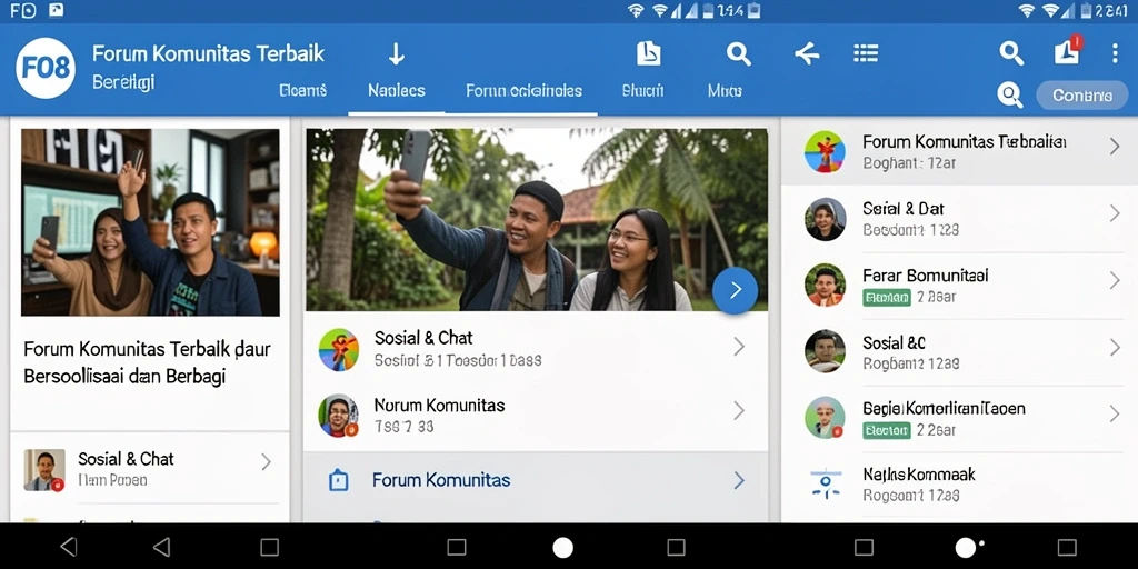 Tampilan antarmuka FO8 yang menarik untuk forum komunitas.