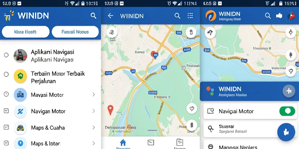 Tampilan antarmuka WINIDN yang user-friendly untuk navigasi motor.