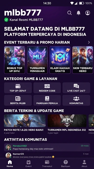 Halaman Resmi mlbb777 untuk Pengguna Android Indonesia