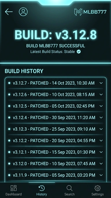 Riwayat Versi mlbb777 untuk Pengguna Android